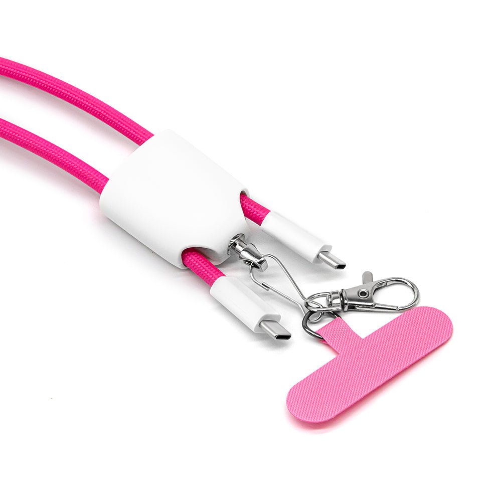 Câble USB 4‑en‑1 avec Lanière – Charge Rapide 60W & Tour de Cou - Chargeurie