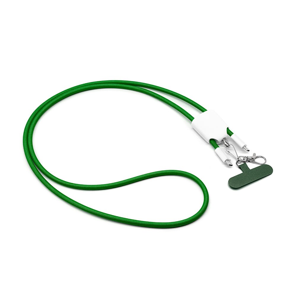 Câble USB 4‑en‑1 avec Lanière – Charge Rapide 60W & Tour de Cou - Chargeurie